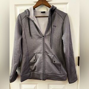 Orage Gray Zip-Up Hoodie